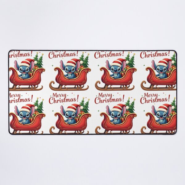 Item preview,  Merry Christmas, adorable stitch with christmas hat and santas sleigh designed and sold by nicnacc.