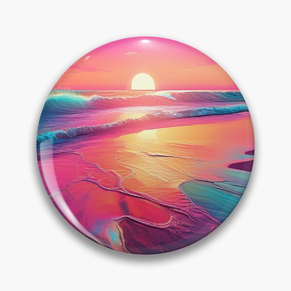 Item preview, Glitch Beach Art, Weirdcore, Fantasy Art designed and sold by CharlottePlaceArt.
