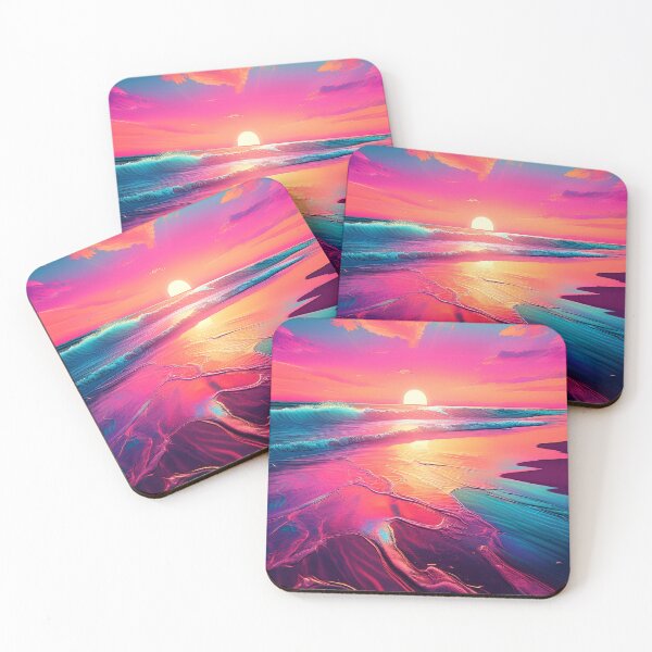 Item preview, Glitch Beach Art, Weirdcore, Fantasy Art designed and sold by CharlottePlaceArt.