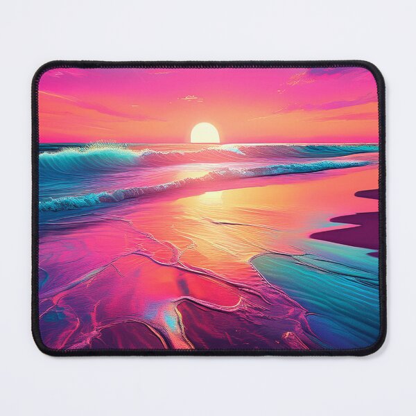 Item preview, Glitch Beach Art, Weirdcore, Fantasy Art designed and sold by CharlottePlaceArt.