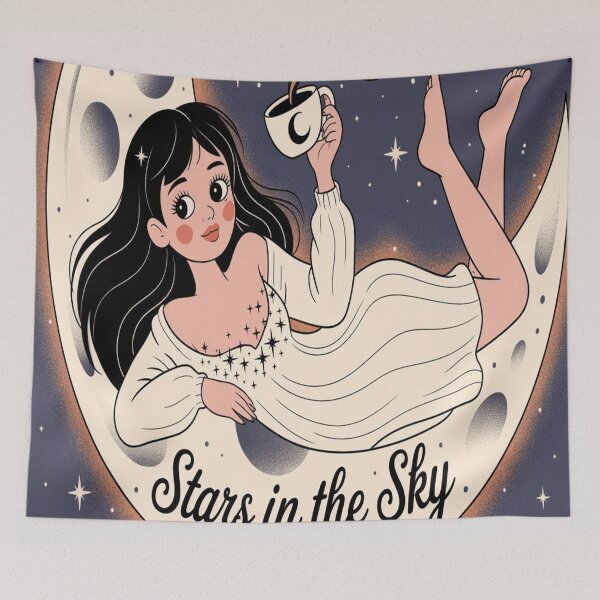 Aperçu de l'œuvre Fille de la lune créée et vendue par Thecloud5.