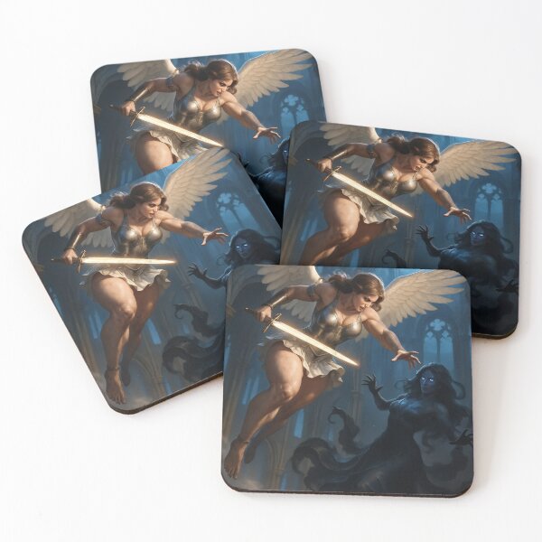 Item preview, Angel battling a spectre   designed and sold by CathryneDelamort.