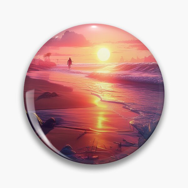 Item preview, Glitch Beach Art, Weirdcore, Fantasy Art designed and sold by CharlottePlaceArt.