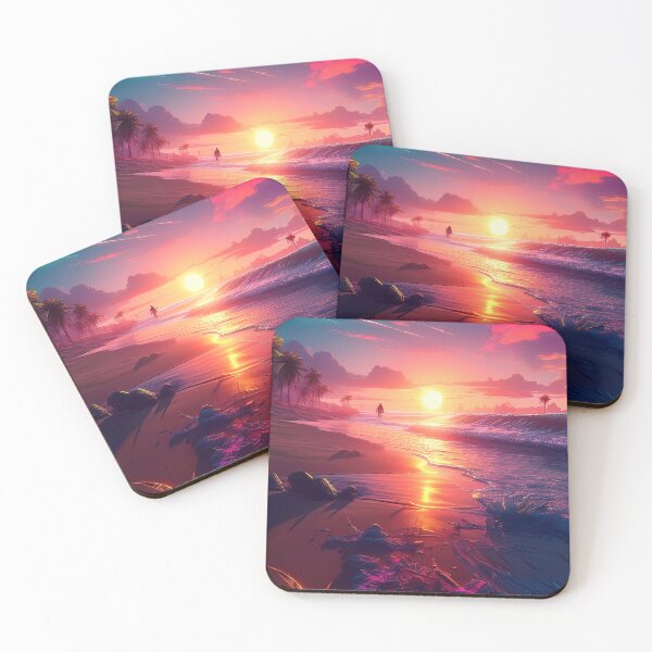 Item preview, Glitch Beach Art, Weirdcore, Fantasy Art designed and sold by CharlottePlaceArt.