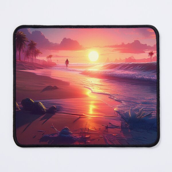 Item preview, Glitch Beach Art, Weirdcore, Fantasy Art designed and sold by CharlottePlaceArt.