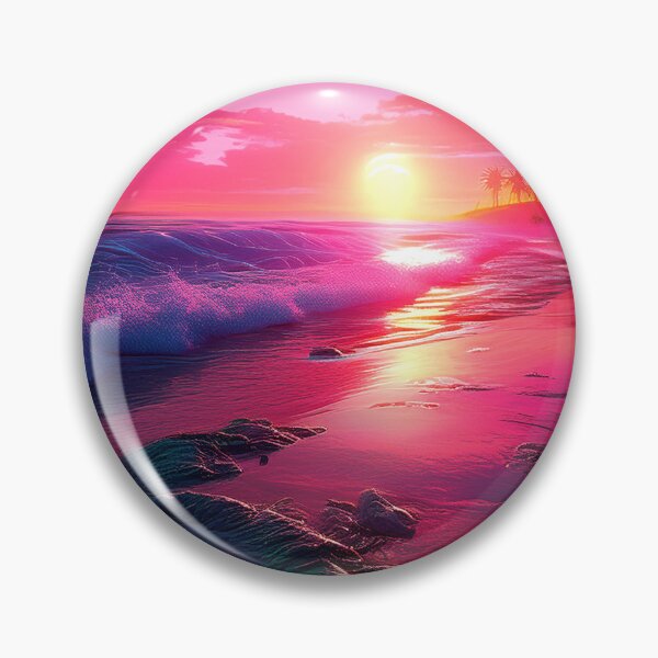 Item preview, Glitch Beach Art, Weirdcore, Fantasy Art designed and sold by CharlottePlaceArt.