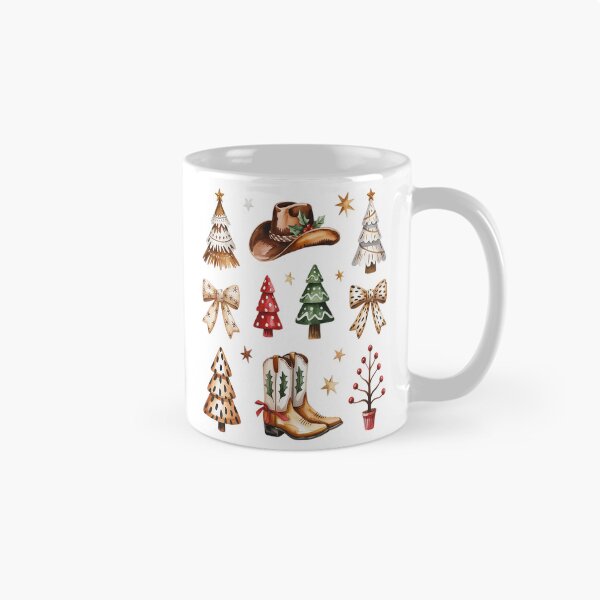 Item preview, Cowboy Boots Hat Christmas trees Cow Bows designed and sold by VladoZork.