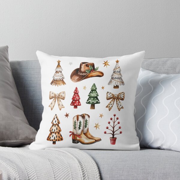 Item preview, Cowboy Boots Hat Christmas trees Cow Bows designed and sold by VladoZork.