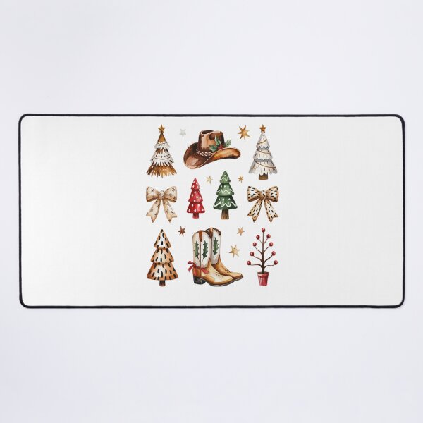 Item preview, Cowboy Boots Hat Christmas trees Cow Bows designed and sold by VladoZork.