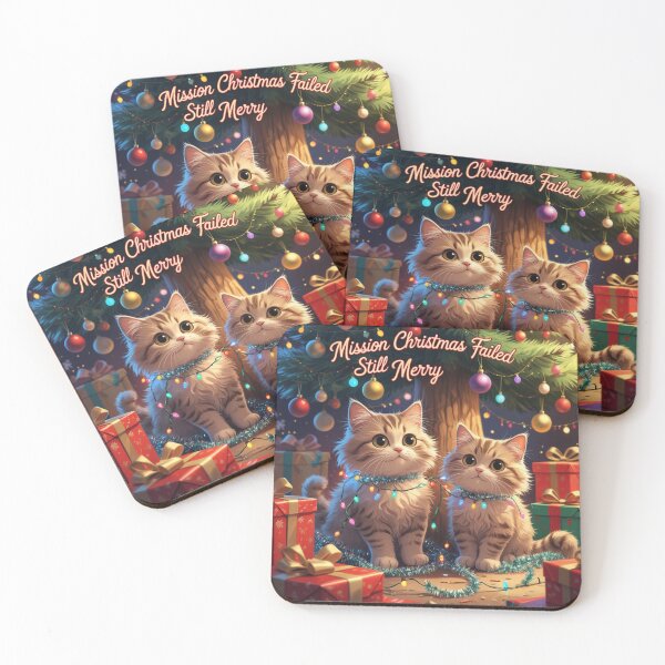 Item preview, Holiday Fun with Playful Christmas Cats designed and sold by PrintBreeze.