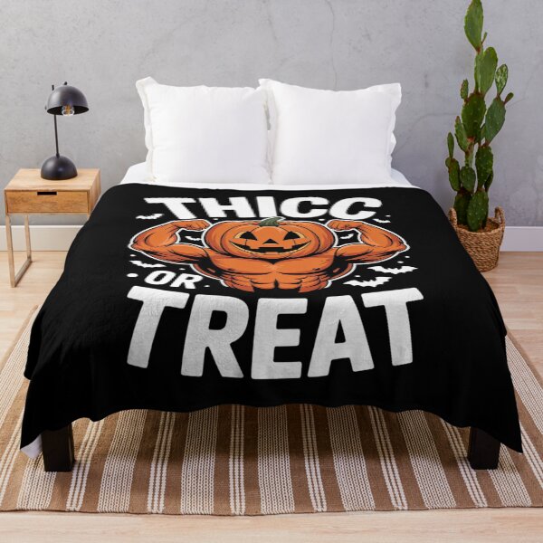 Item preview, Thicc Or Treat Halloween Pumpkin Fitness Gym Muscle  designed and sold by NeomiStoreSS.