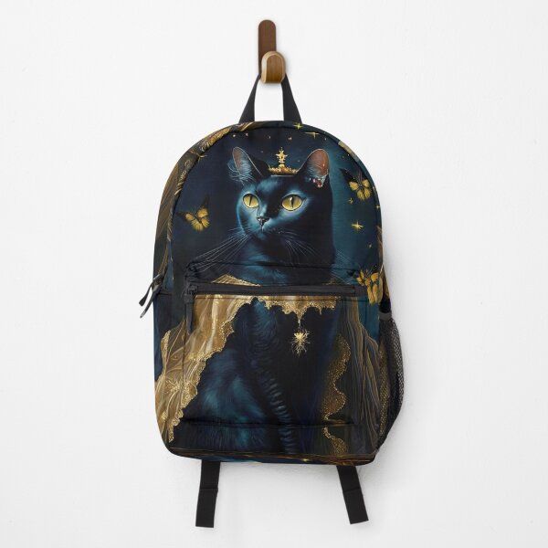 Item preview, Vintage Style Black Royal Cat In Crown designed and sold by LanaGustavsson.