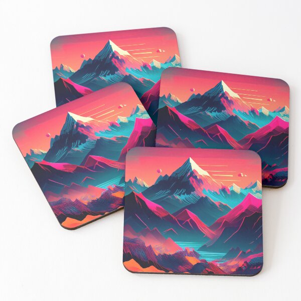 Item preview, Glitch Mountain Art, Weirdcore, Fantasy Art designed and sold by CharlottePlaceArt.