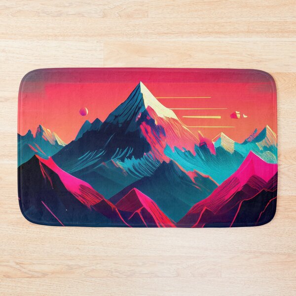 Item preview, Glitch Mountain Art, Weirdcore, Fantasy Art designed and sold by CharlottePlaceArt.