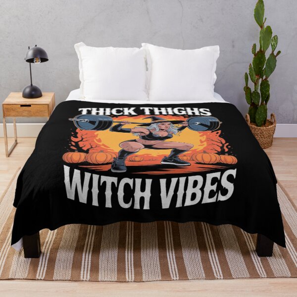 Item preview, Thick Thighs and Witch Vibes Gym And Fitness Halloween designed and sold by NeomiStoreSS.