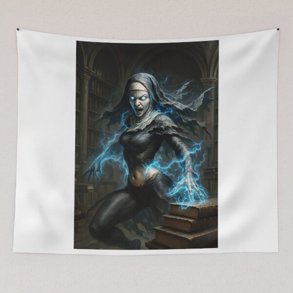 Item preview, Angry spectral nun designed and sold by CathryneDelamort.