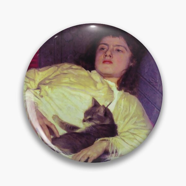 Item preview,  GIRL WITH A CAT BY IVAN KRAMSKOY (1882) designed and sold by humbleserf.