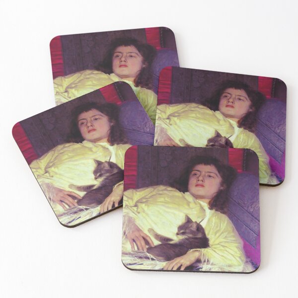 Item preview,  GIRL WITH A CAT BY IVAN KRAMSKOY (1882) designed and sold by humbleserf.