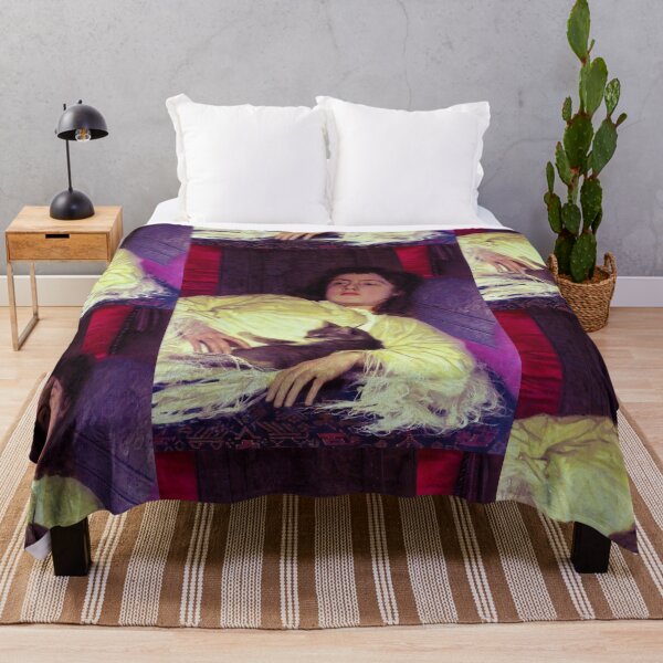 Item preview,  GIRL WITH A CAT BY IVAN KRAMSKOY (1882) designed and sold by humbleserf.