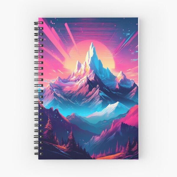 Item preview, Glitch Mountain Art, Weirdcore, Fantasy Art designed and sold by CharlottePlaceArt.