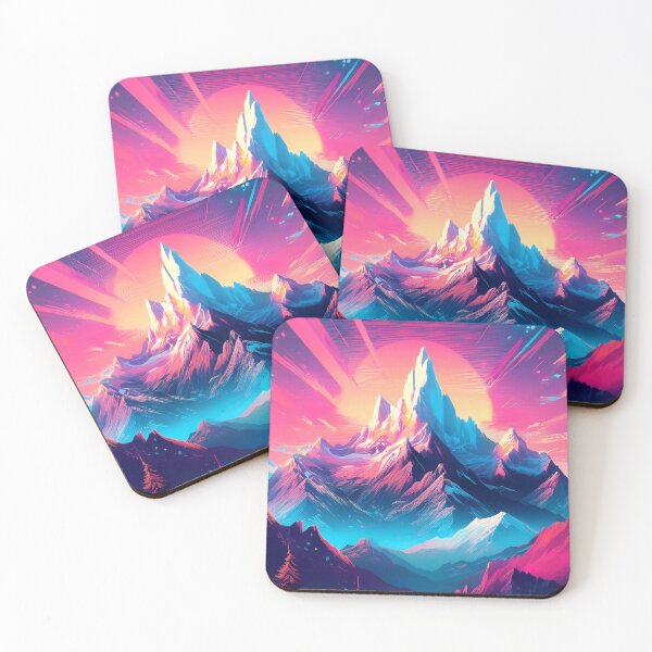 Item preview, Glitch Mountain Art, Weirdcore, Fantasy Art designed and sold by CharlottePlaceArt.
