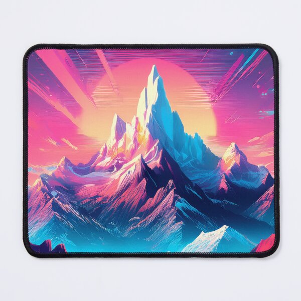Item preview, Glitch Mountain Art, Weirdcore, Fantasy Art designed and sold by CharlottePlaceArt.