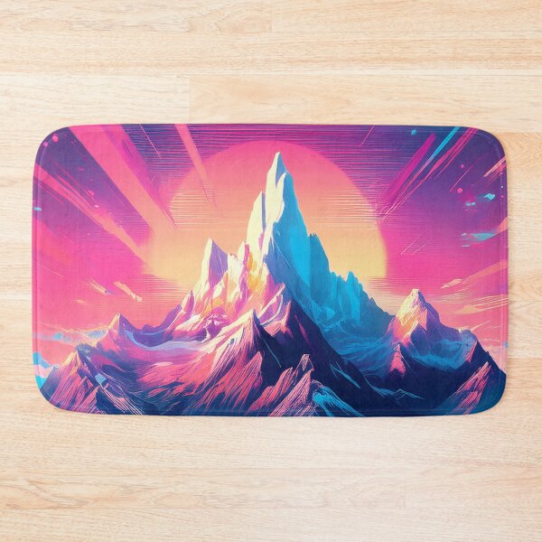 Item preview, Glitch Mountain Art, Weirdcore, Fantasy Art designed and sold by CharlottePlaceArt.