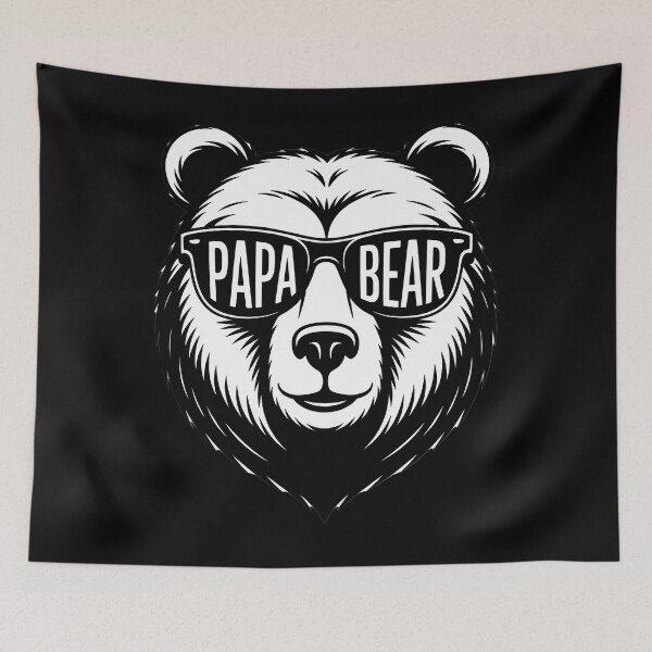 Item preview, Papa Bear Face Sunglasses Papa Bear Lover Father's Day designed and sold by papertaless.
