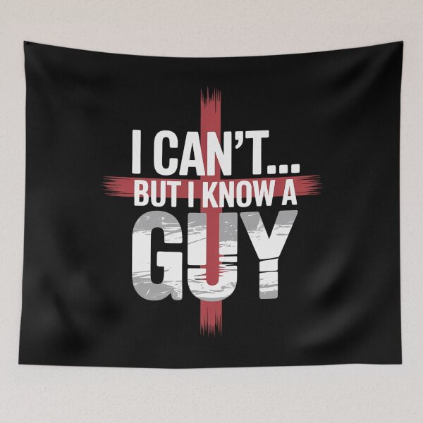Item preview, I Can't But I Know A Guy Jesus Cross Funny Christian designed and sold by papertaless.