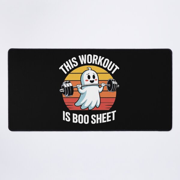 Item preview, This Workout Is Boo Sheet Halloween Boo Gym Ghost designed and sold by NeomiStoreSS.