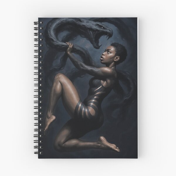 Item preview, African woman giant snake cursed creatures  designed and sold by CathryneDelamort.