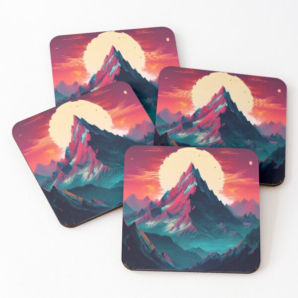 Item preview, Glitch Mountain Art, Weirdcore, Fantasy Art designed and sold by CharlottePlaceArt.