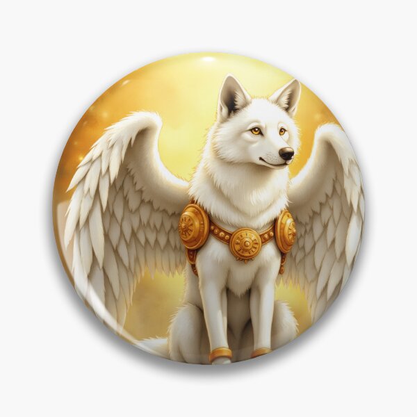 Item preview, Keeper of the Dawn – The White Winged Wolf. designed and sold by nicky2342.