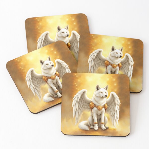 Item preview, Keeper of the Dawn – The White Winged Wolf. designed and sold by nicky2342.