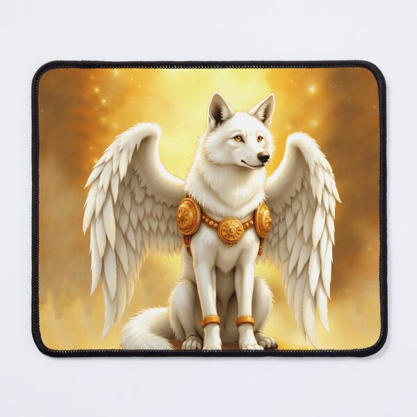 Item preview, Keeper of the Dawn – The White Winged Wolf. designed and sold by nicky2342.