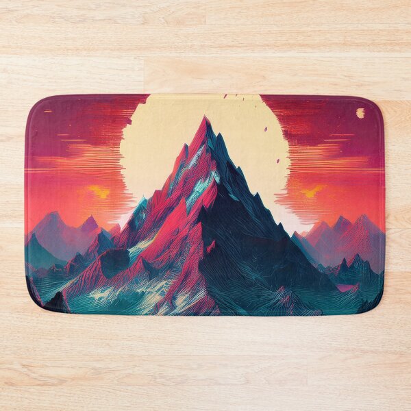 Item preview, Glitch Mountain Art, Weirdcore, Fantasy Art designed and sold by CharlottePlaceArt.