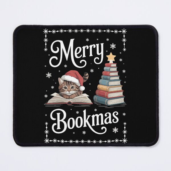 Item preview, Merry Bookmas Cat Reading A Book Ugly Christmas Sweater designed and sold by papertaless.
