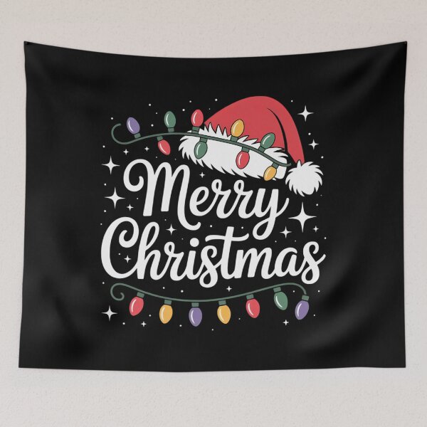Item preview, Merry Christmas Lights Red Santa Hat Xmas Family Men Women designed and sold by papertaless.