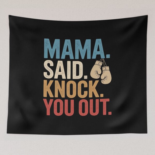 Item preview, Mamá dijo que el boxeo y el kickboxing te dejarían inconsciente designed and sold by petrichorsworld.