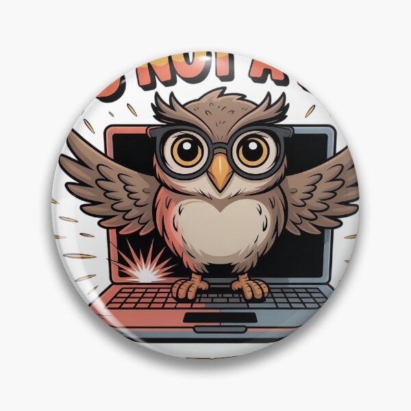 Item preview, Funny Owl Tech T-Shirt – It's Not a Bug It's a Feature designed and sold by ShirtHatch.