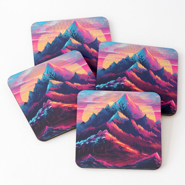 Item preview, Glitch Mountain Art, Weirdcore, Fantasy Art designed and sold by CharlottePlaceArt.