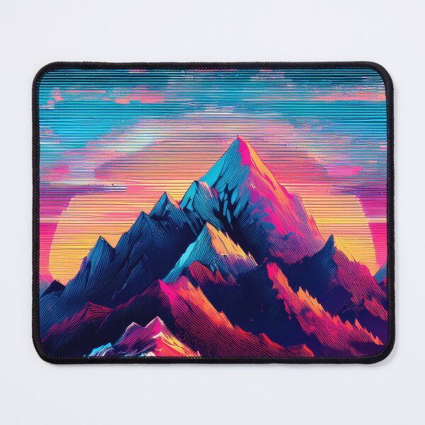 Item preview, Glitch Mountain Art, Weirdcore, Fantasy Art designed and sold by CharlottePlaceArt.