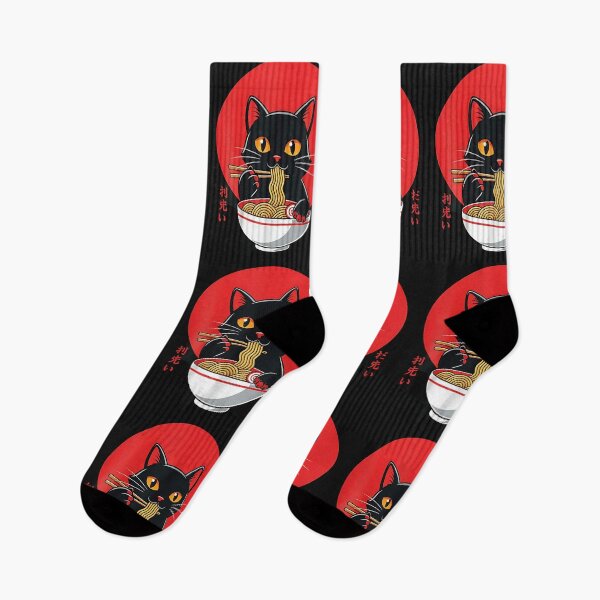 Item preview, Cute Kawaii Cat Eating Ramen Noodles Anime Boys Girls Teens designed and sold by cawtoon.