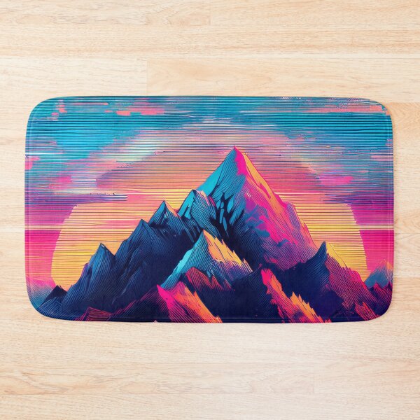 Item preview, Glitch Mountain Art, Weirdcore, Fantasy Art designed and sold by CharlottePlaceArt.