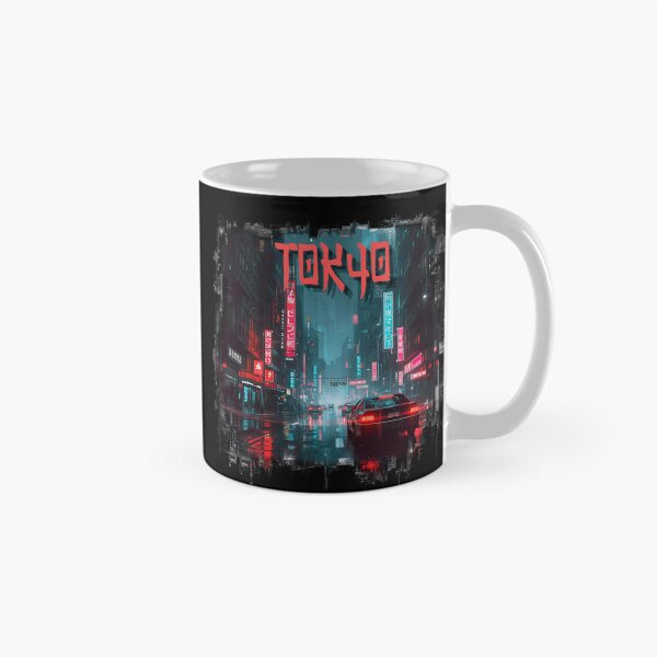 Item preview, Neon Tokyo Cyberpunk Nights Street View designed and sold by ArtCustomDesign.