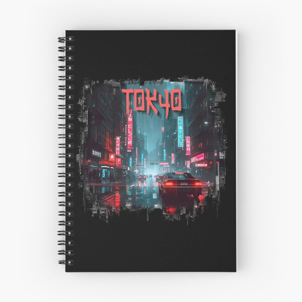 Item preview, Neon Tokyo Cyberpunk Nights Street View designed and sold by ArtCustomDesign.