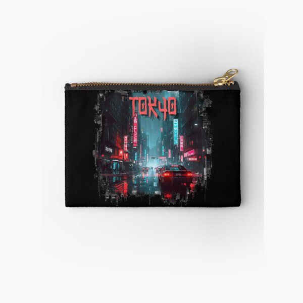 Item preview, Neon Tokyo Cyberpunk Nights Street View designed and sold by ArtCustomDesign.