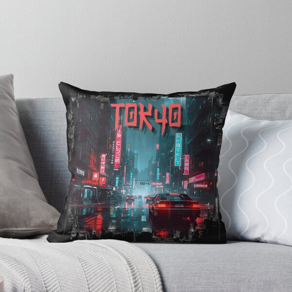 Item preview, Neon Tokyo Cyberpunk Nights Street View designed and sold by ArtCustomDesign.