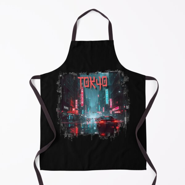 Item preview, Neon Tokyo Cyberpunk Nights Street View designed and sold by ArtCustomDesign.