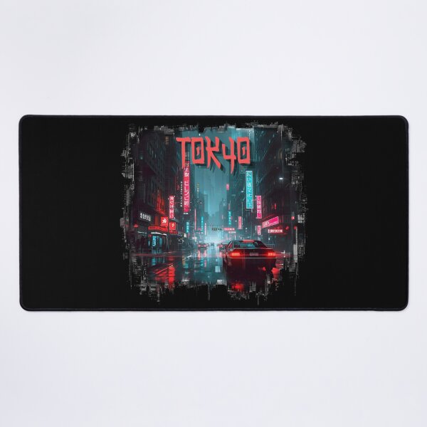 Item preview, Neon Tokyo Cyberpunk Nights Street View designed and sold by ArtCustomDesign.